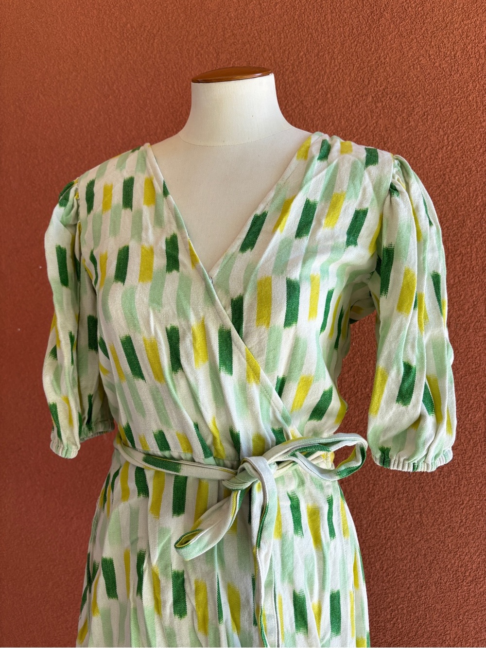 Lemon Lime Wrap Dress